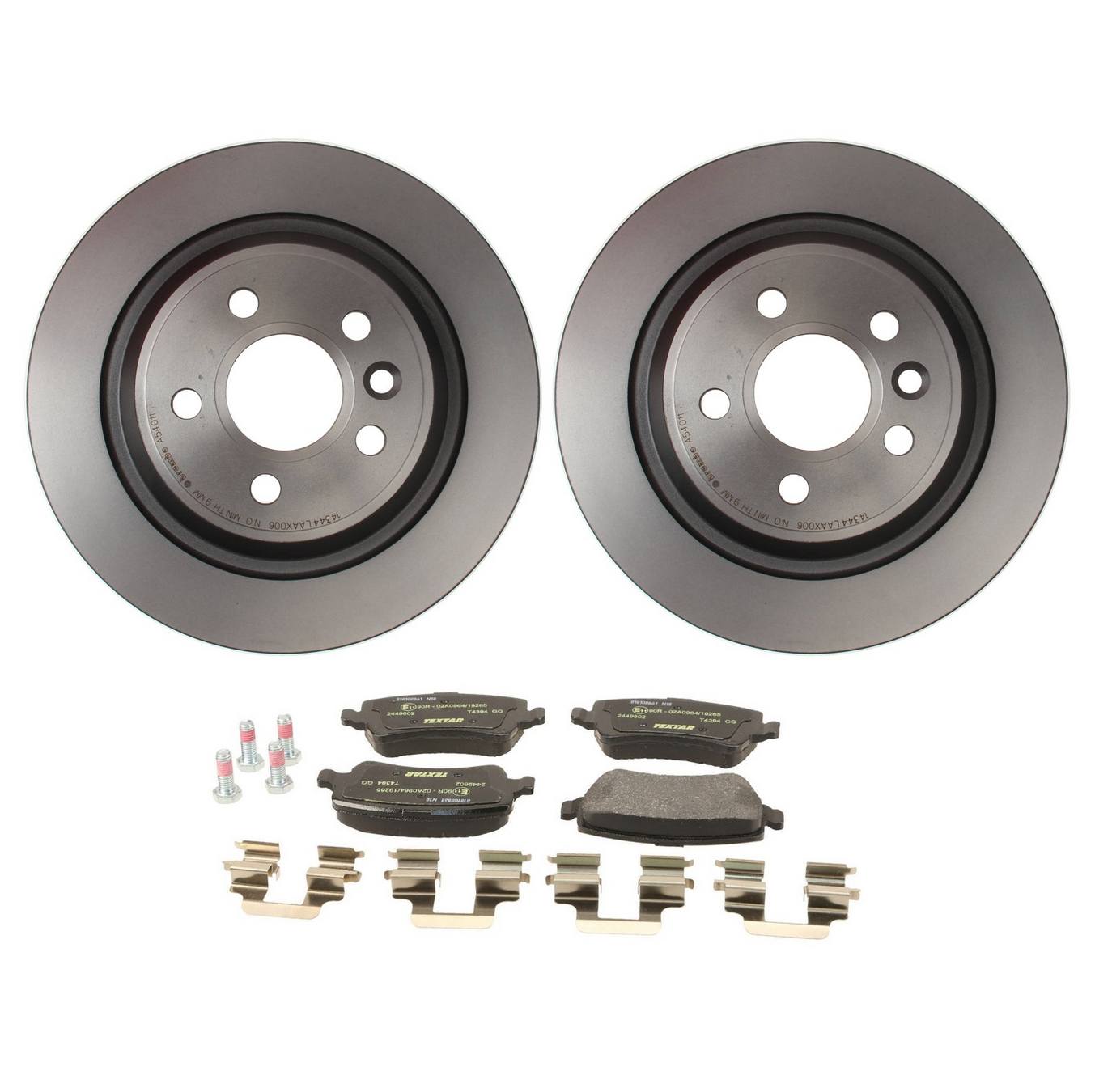 Disc Brake Pad and Rotor Kit Rear Textar 4352350KIT